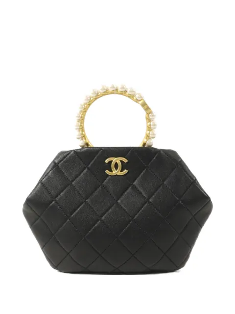 CHANEL Pre-Owned Matelassé CC-logo handbag