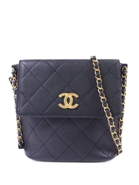 CHANEL Pre-Owned CC diamond-quilted shoulder bag