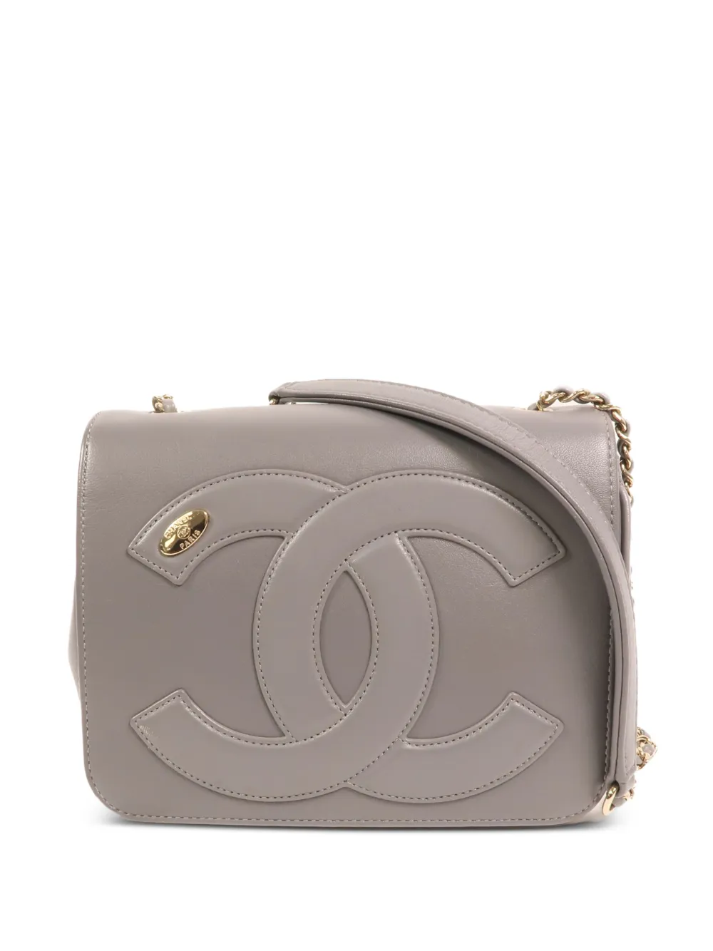 CHANEL Pre-Owned CC Mania flap cross body bag - Grigio
