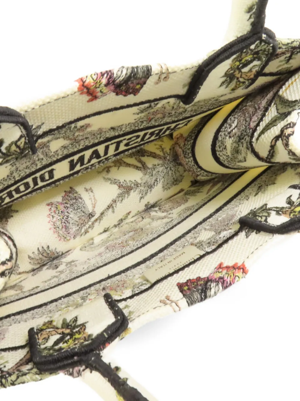 Christian Dior Pre-Owned small Book Tote floral-print tote bag - Toni neutri