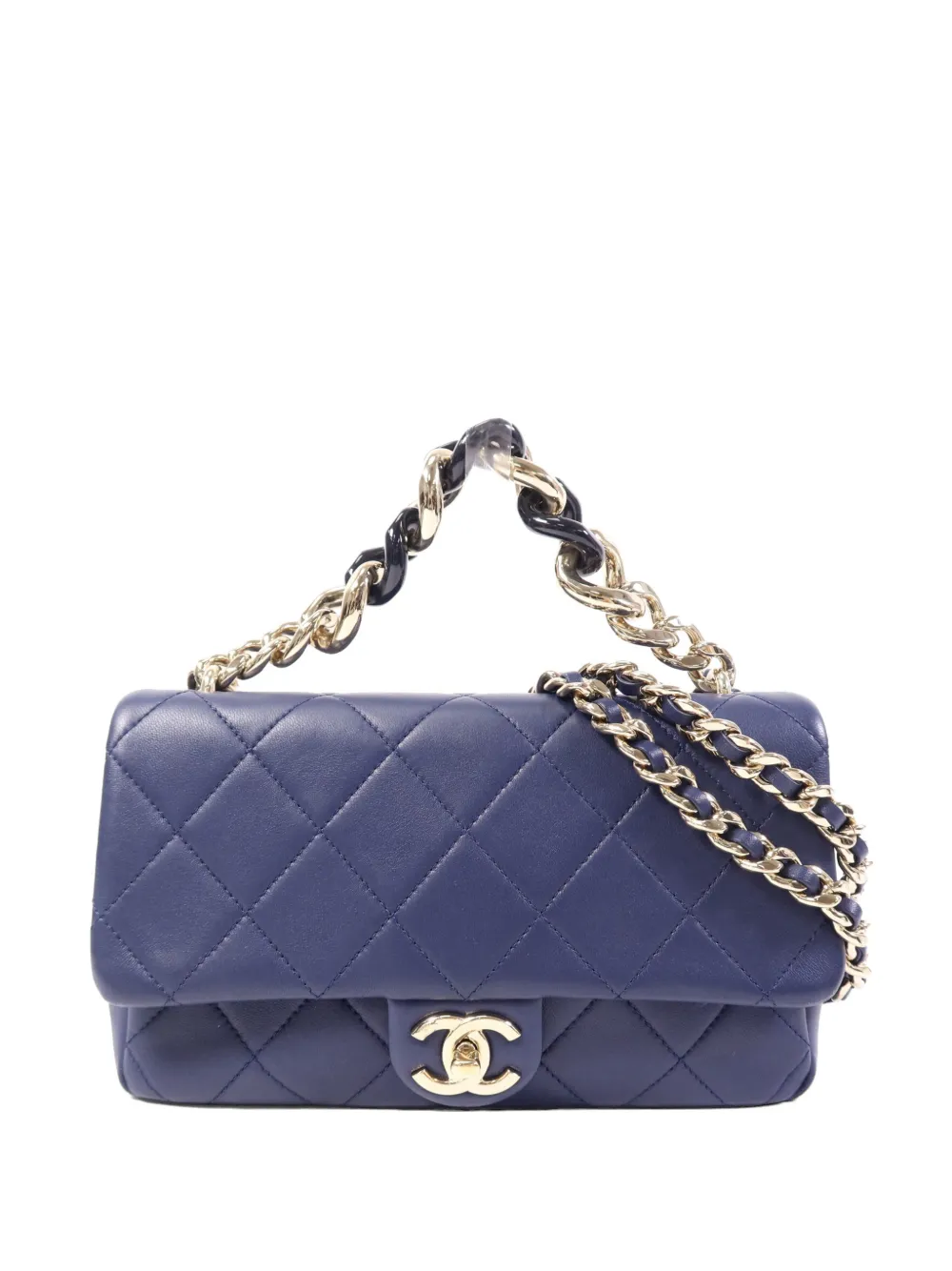 CHANEL Pre-Owned CC chain shoulder bag - Blu