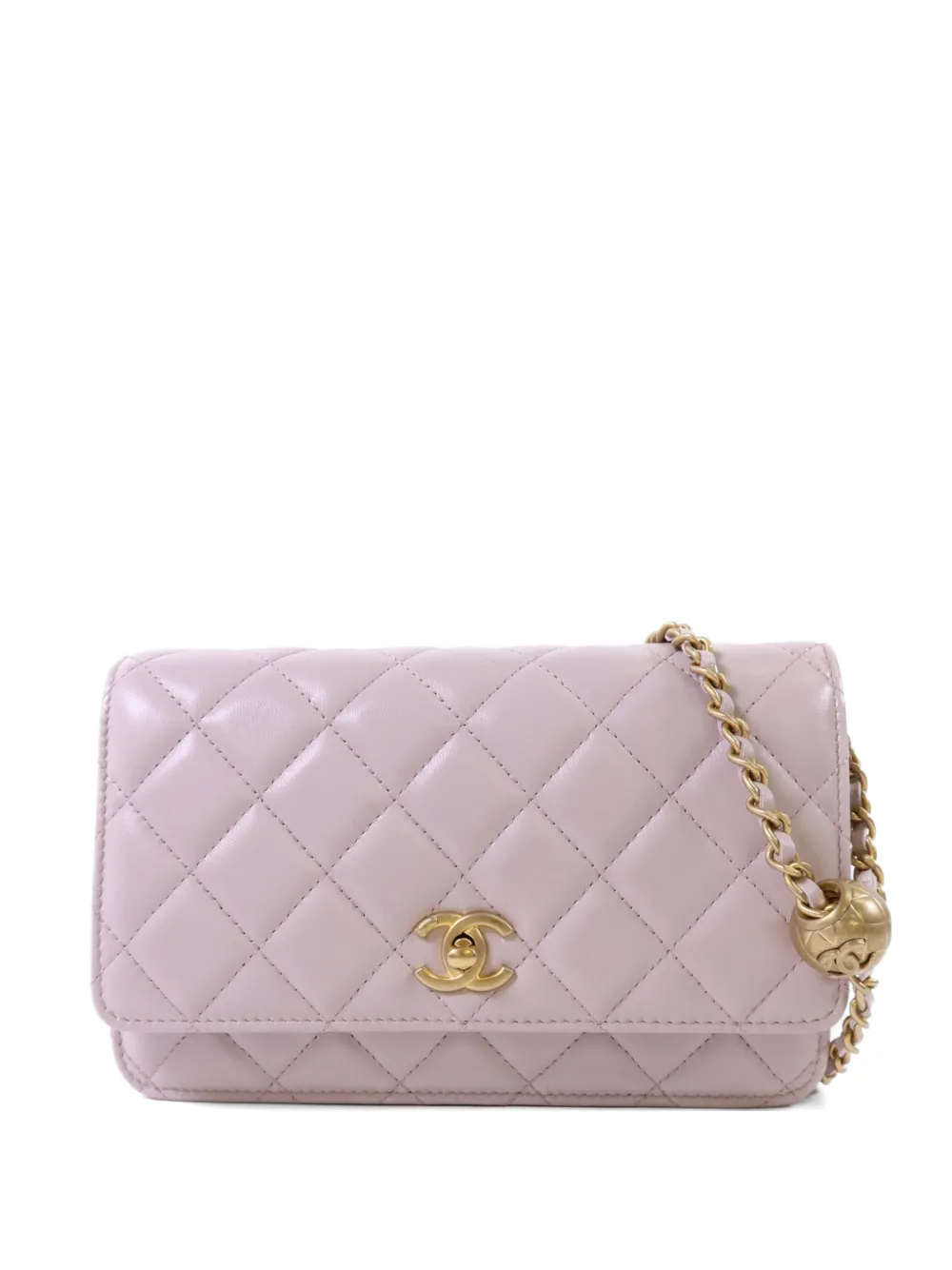 CHANEL Pre-Owned quilted-design turn-lock shoulder bag - Pink