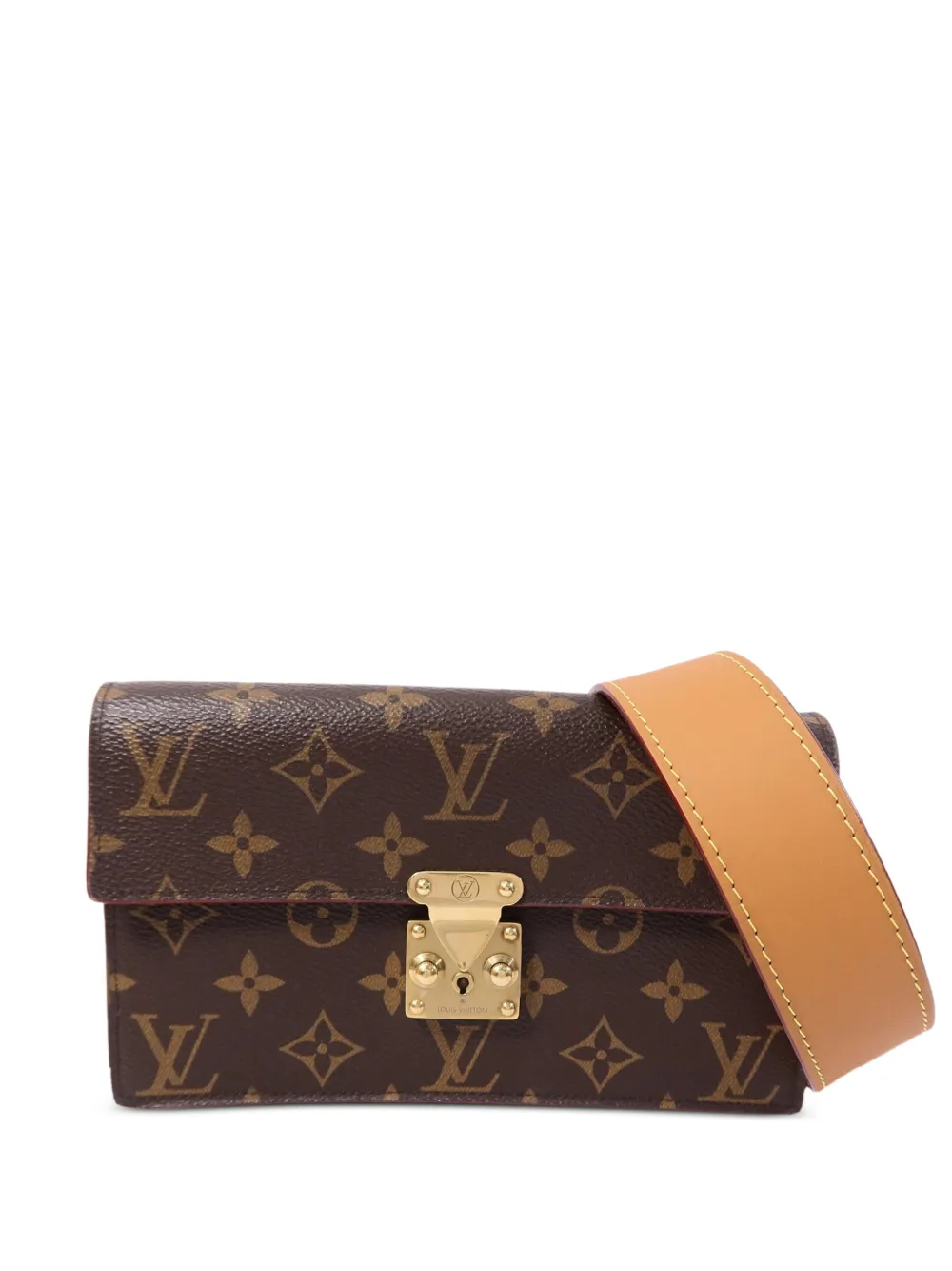 Louis Vuitton Pre-Owned GM S-lock Belt Monogram-pattern belt bag - Marrone