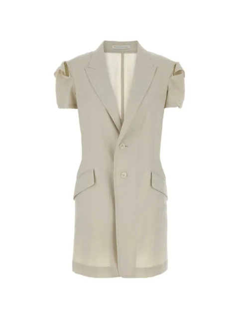 Y's cut-out short-sleeve blazer
