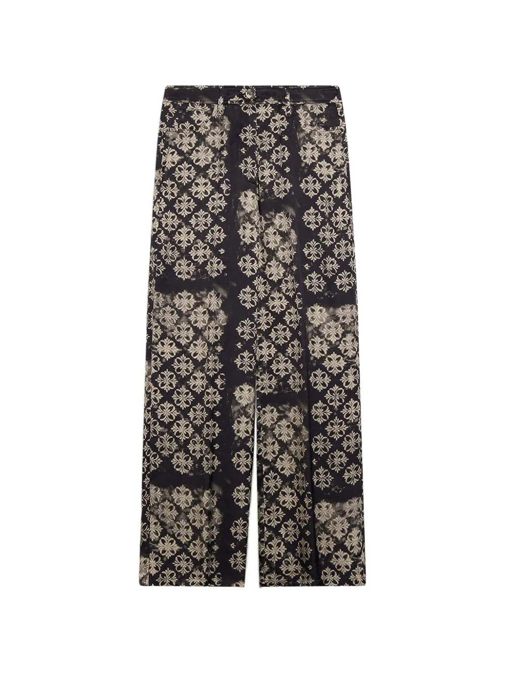 MOMONÌ Ortiz printed palazzo pants - Schwarz