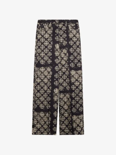 MOMONÌ pantalon palazzo Ortiz imprimé