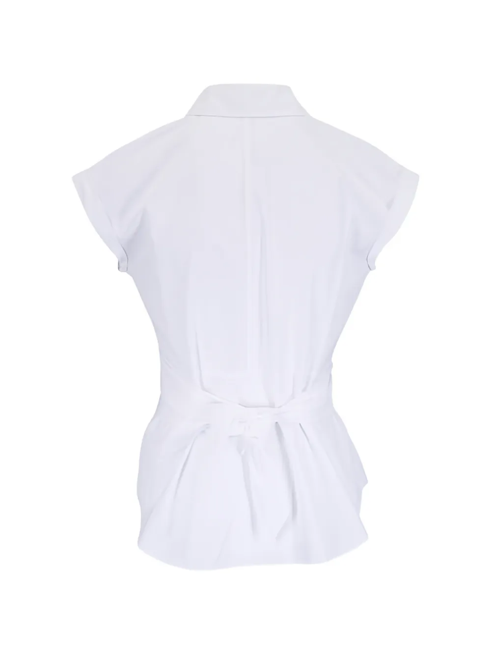 Lafayette 148 Wrap-style Blouse in White, view 2