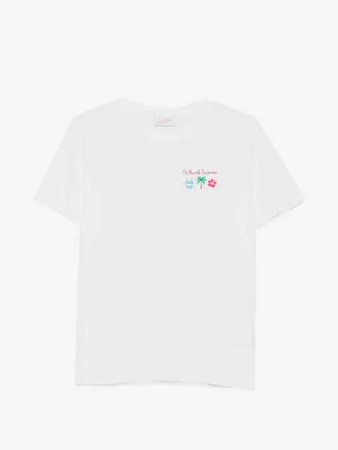 MC2 Saint Barth embroidered-logo cottonT-shirt