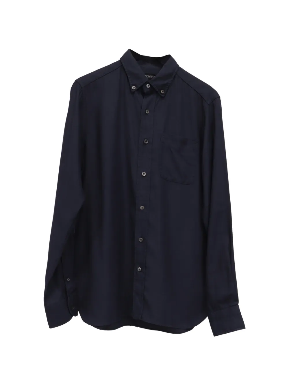 Tom Ford Vintage button-down chest pocket shirt - Blu