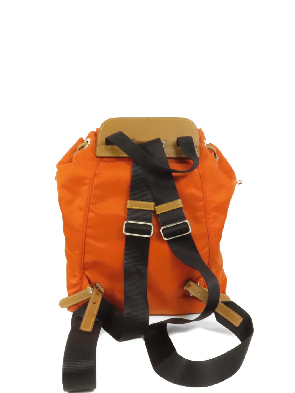 Prada Pre-Owned buckle-fastening drawstring backpack - Arancione