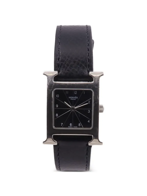 Hermès Pre-owned H Watch 21mm in Black