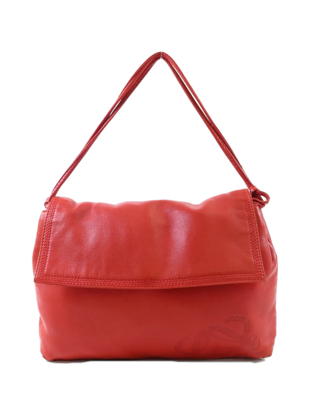 Loewe Pre-Owned lambskin leather shoulder bag - Rosso