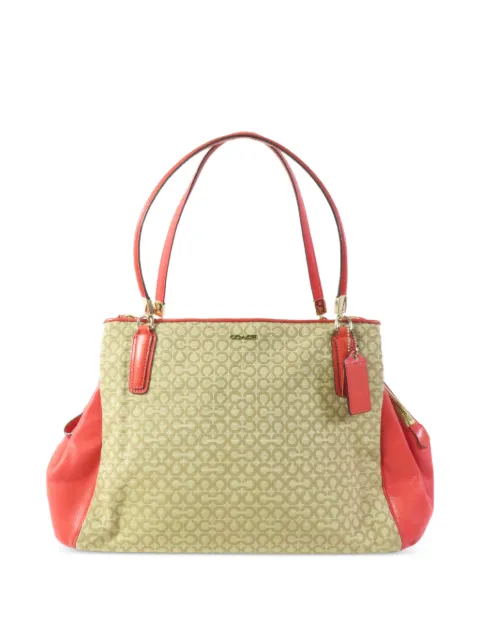 Coach Vintage bolso de hombro de lona con monograma
