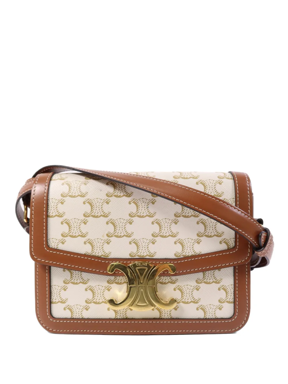 Celine Pre-Owned Teen Triomphe shoulder bag - Toni neutri