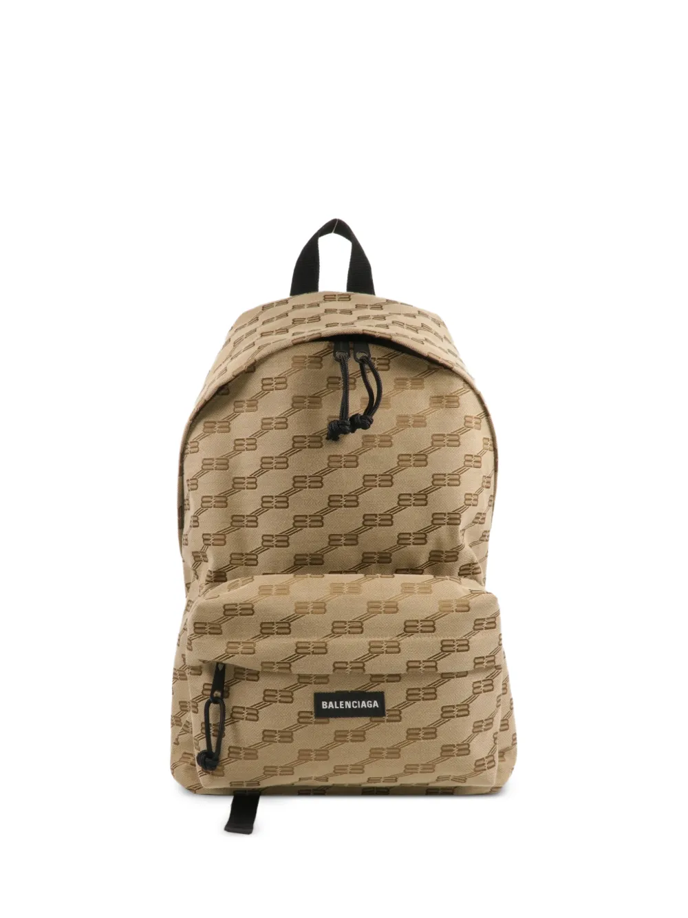 Balenciaga Pre-Owned logo-monogram canvas backpack - Toni neutri