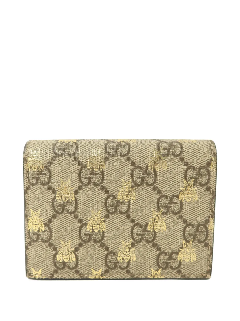 Gucci Pre-Owned GG Supreme Bees folded wallet - Toni neutri