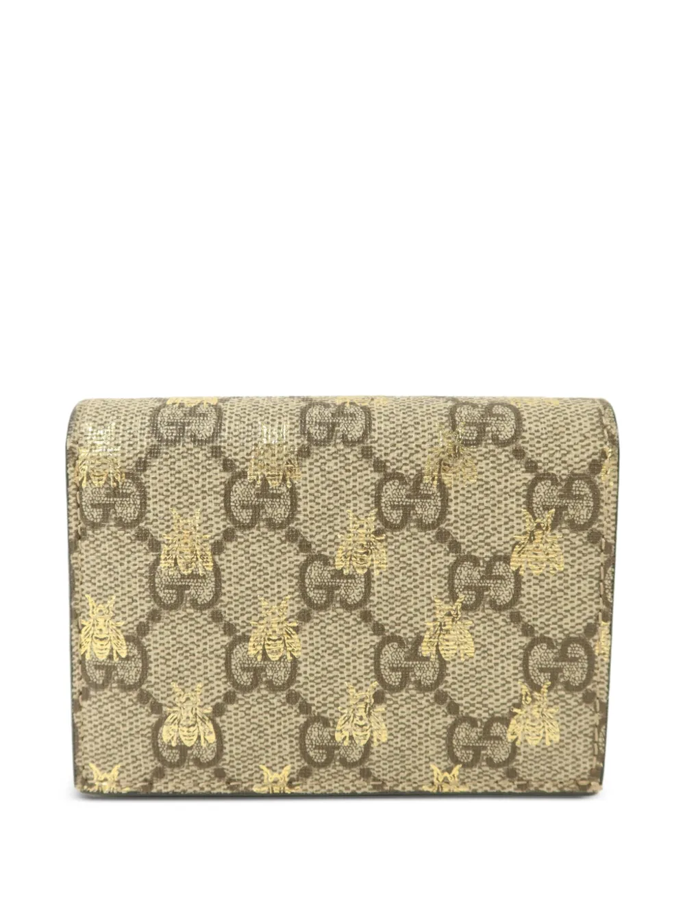 Gucci Pre-Owned GG Supreme Bees folded wallet - Toni neutri