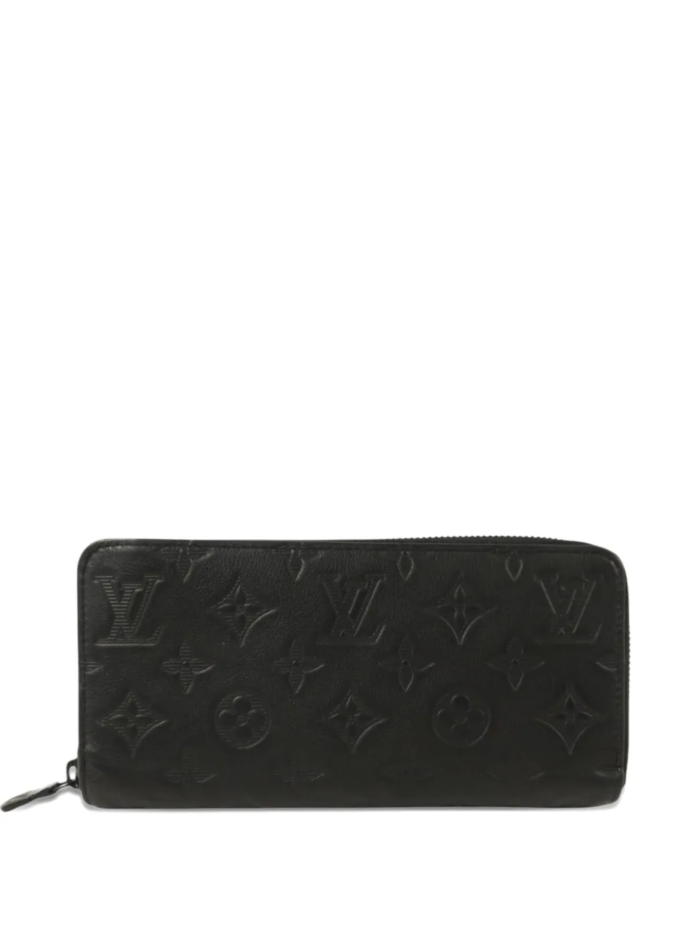 Louis Vuitton Pre-Owned Monogram Shadow debossed-pattern wallet - Black