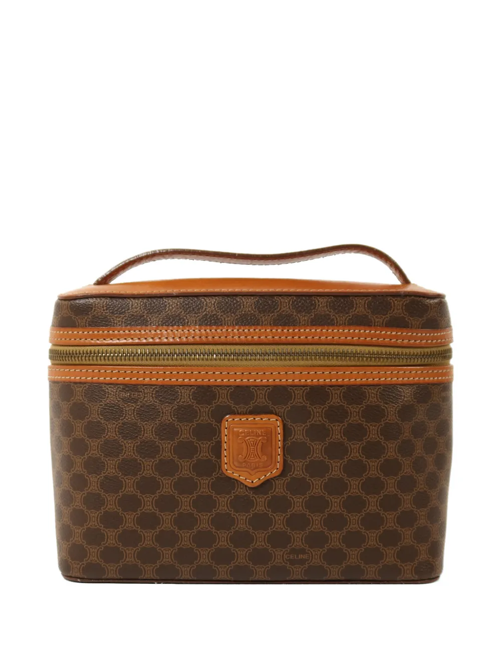 Celine Pre-Owned Macadam leather tote bag - Marrone