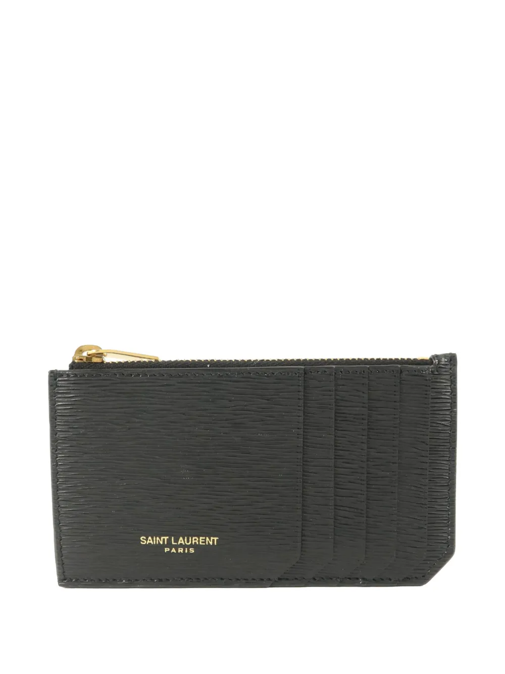 Saint Laurent Pre-Owned zipped card case - Schwarz