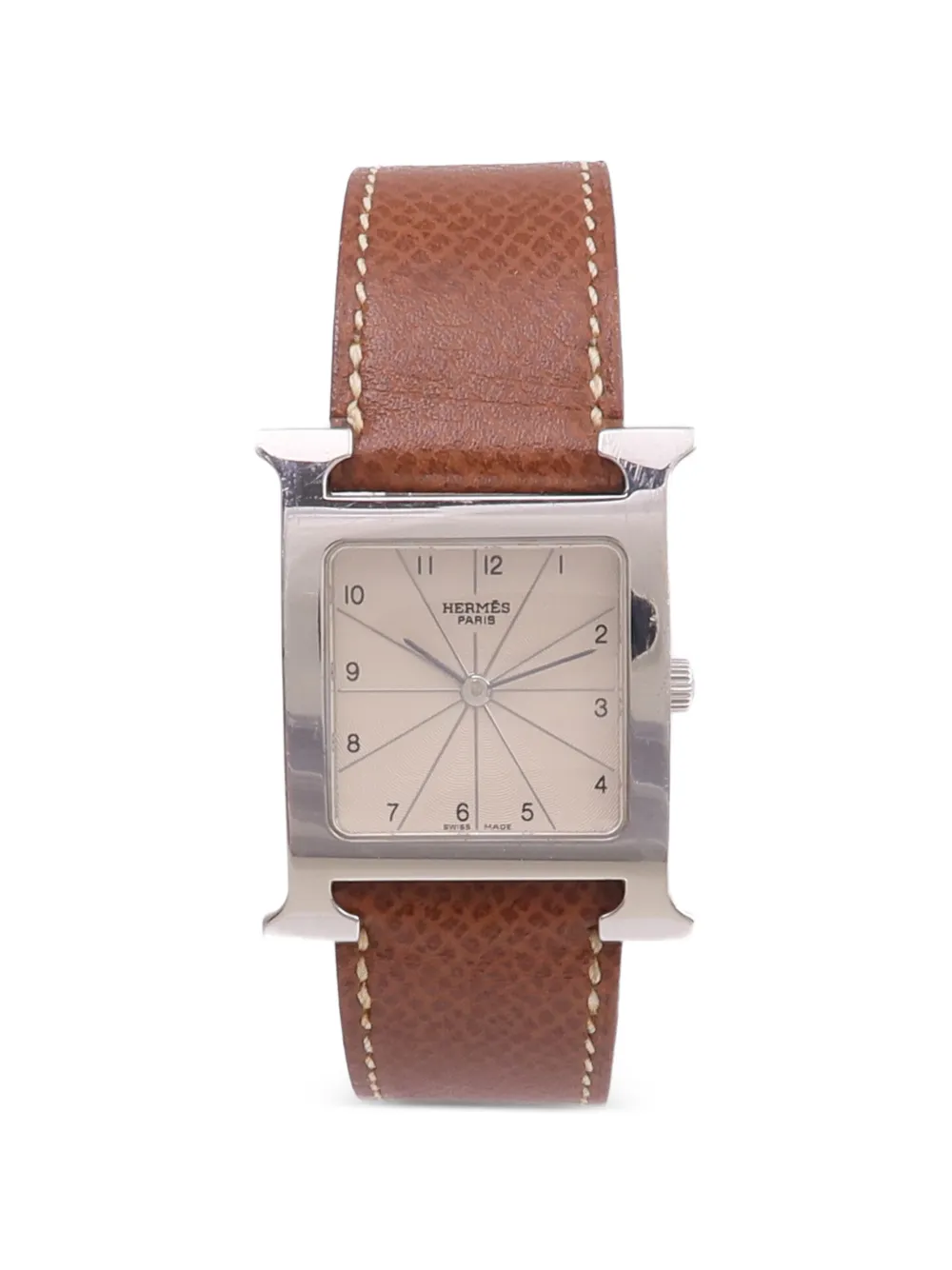 Hermès Pre-Owned square-case 26mm watch - Grigio