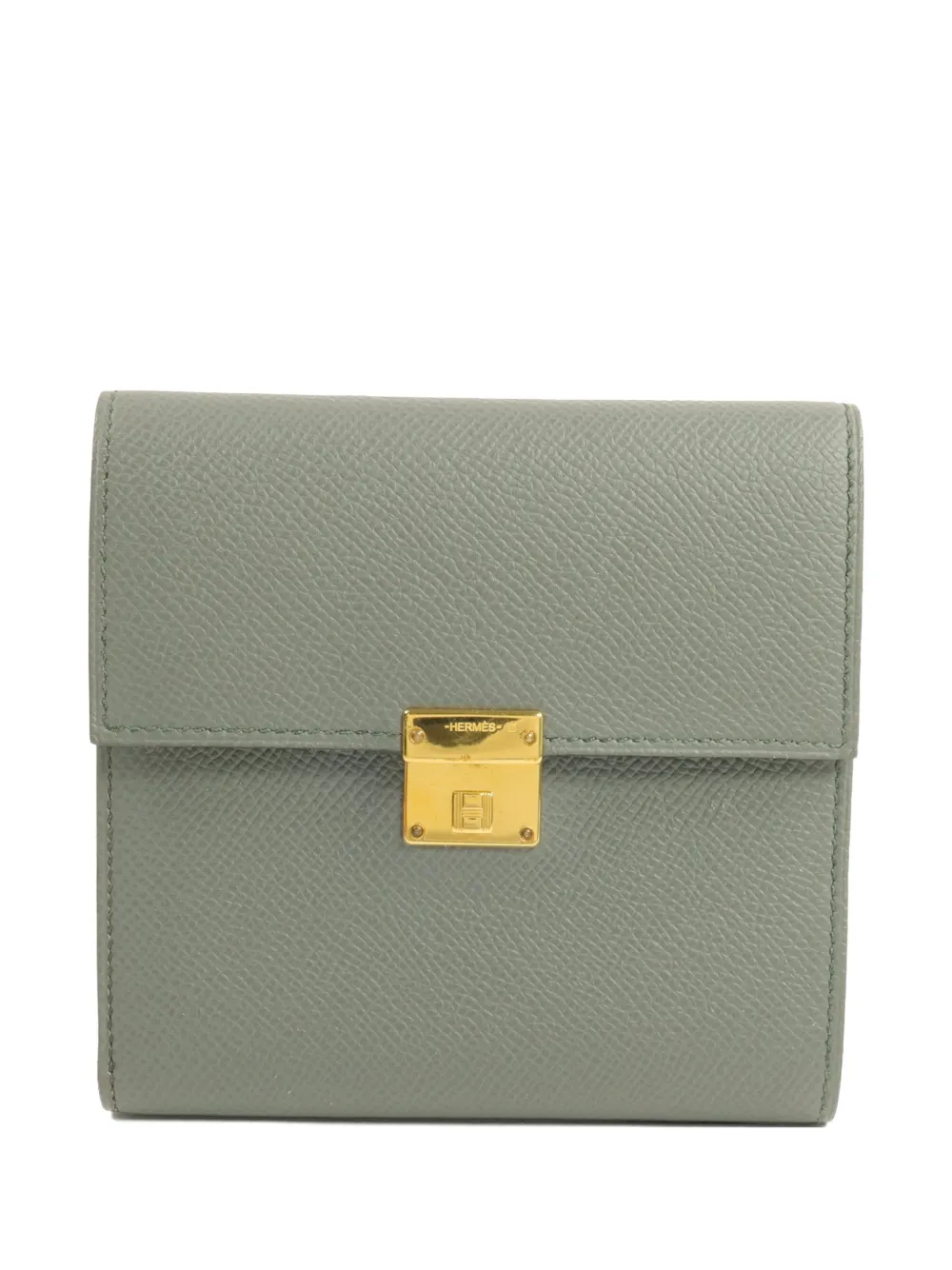 Hermès Pre-Owned Clic 12 leather wallet - Verde