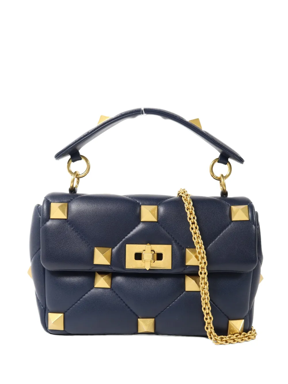 Valentino Garavani Pre-Owned One Stud flap tote bag - Blu