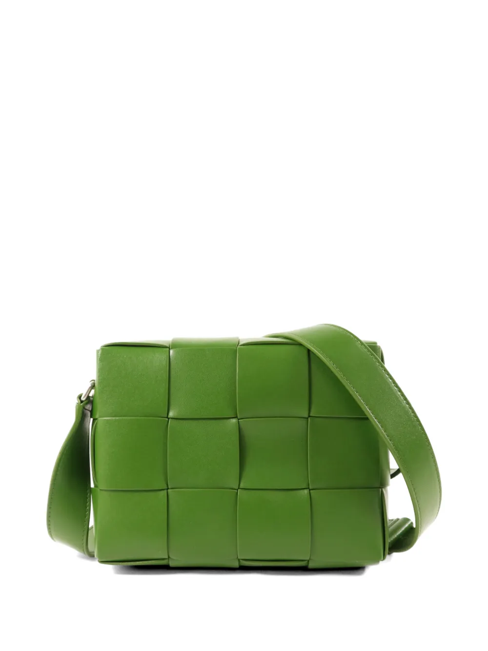 Bottega Veneta Pre-Owned small Cassette Intrecciato leather shoulder bag - Verde