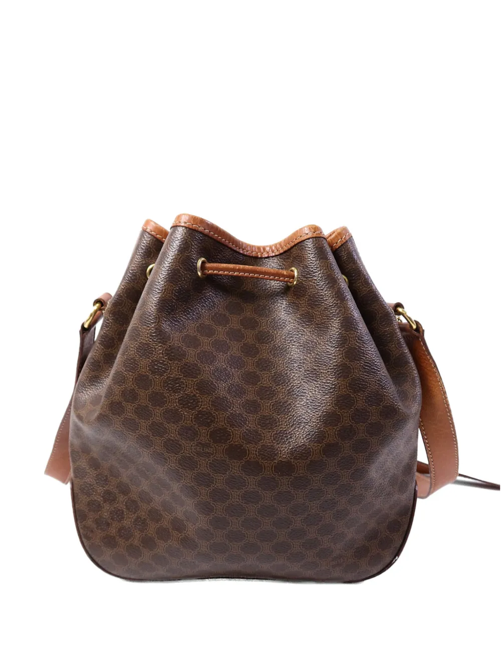 Celine Pre-Owned Macadam bucket bag - Marrone