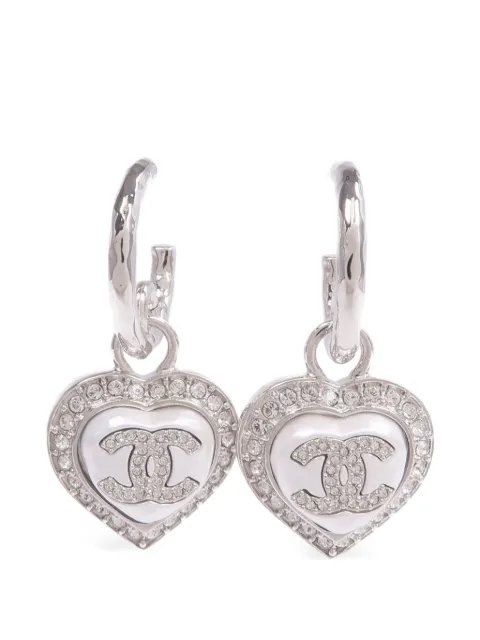 CHANEL Pre-Owned Ohrringe mit Herzanhänger