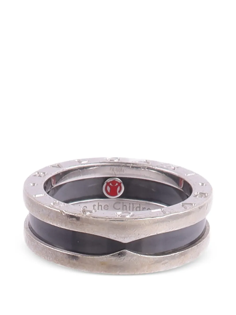 Bvlgari Pre-Owned Save The Children ceramics ring - Argento