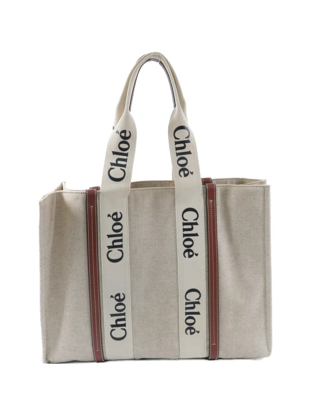 Chloé Pre-Owned Woody tote bag - Toni neutri