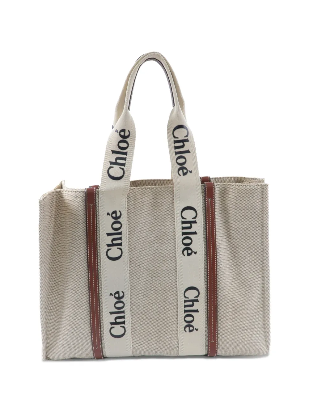 Chloé Pre-Owned Woody tote bag - Toni neutri