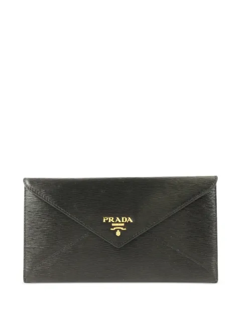 Prada Pre-Owned Saffiano leather envelope wallet