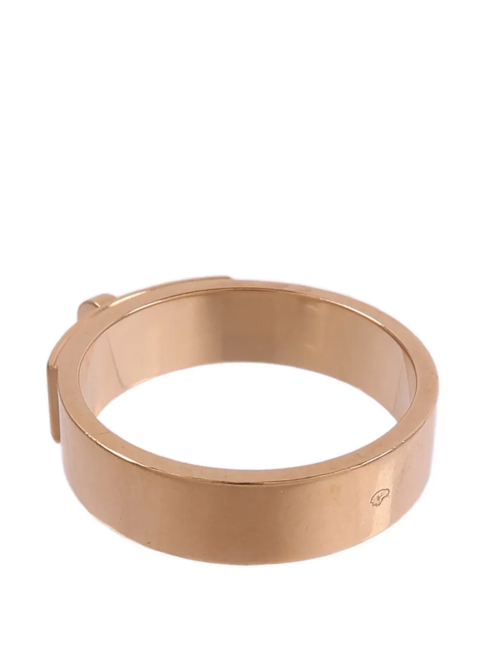 Pre-owned Hermes Kelly Diamond Ring In Gold