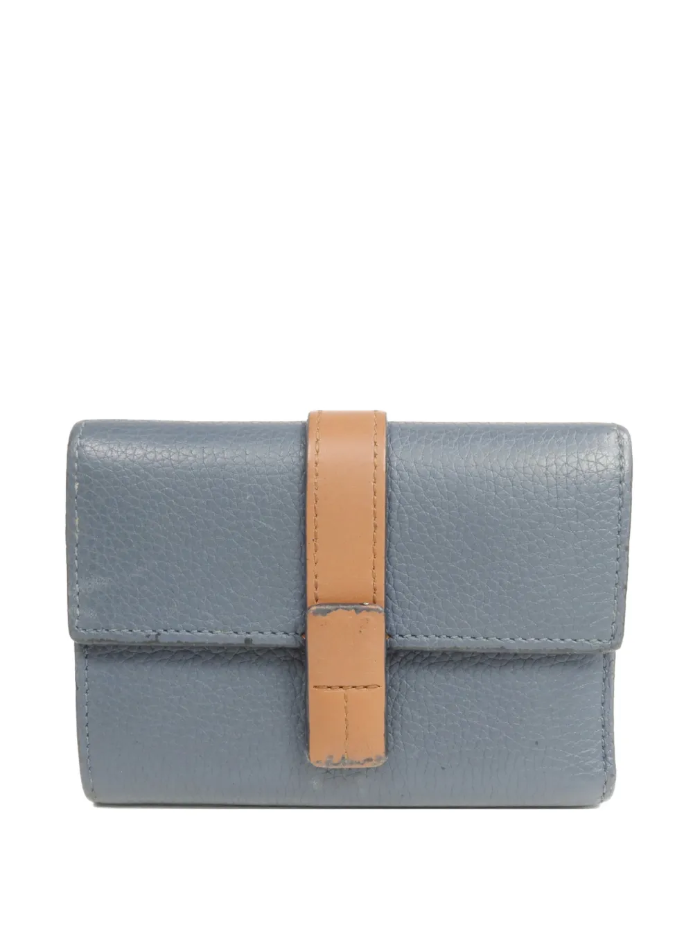 Loewe Pre-Owned Anagram strap leather wallet - Blu