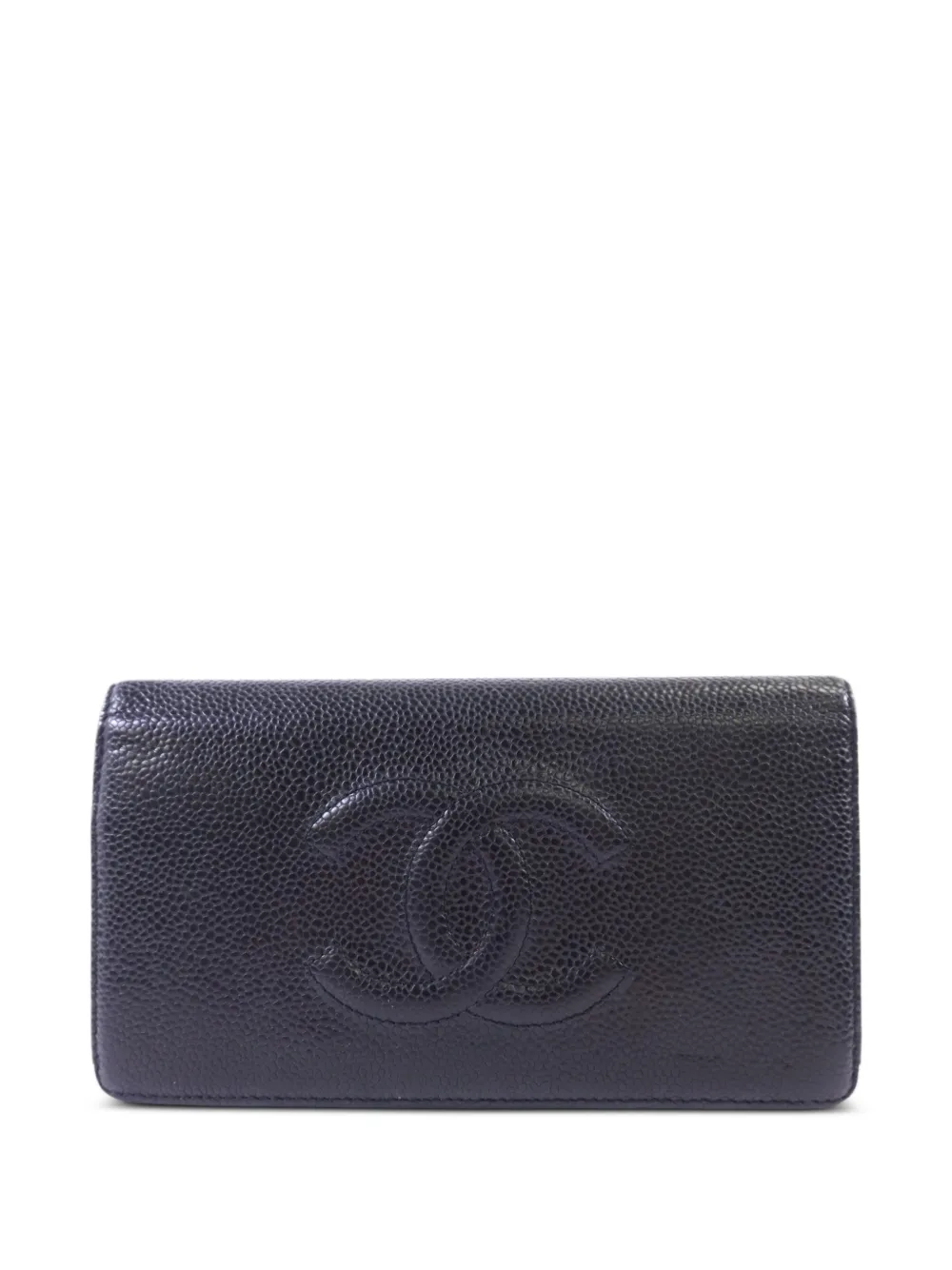CHANEL Pre-Owned CC bifold long wallet - Nero
