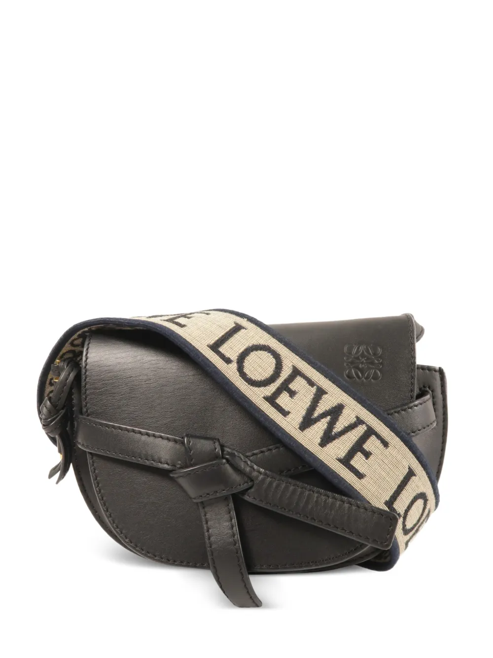 Loewe Pre-Owned Gate knot-detail shoulder bag - Black