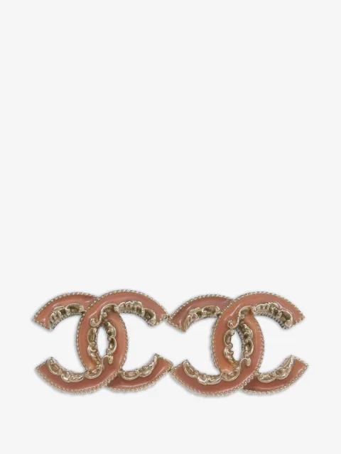 CHANEL Pre-Owned CC logo earrings
