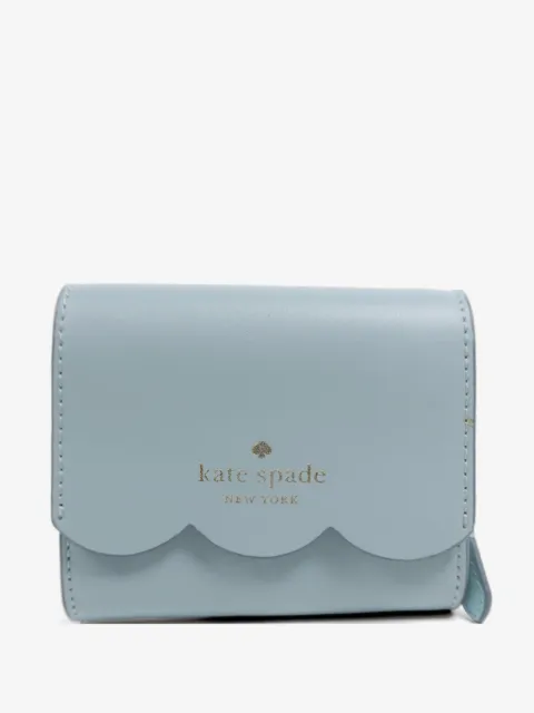 Kate Spade scalloped-edge leather wallet