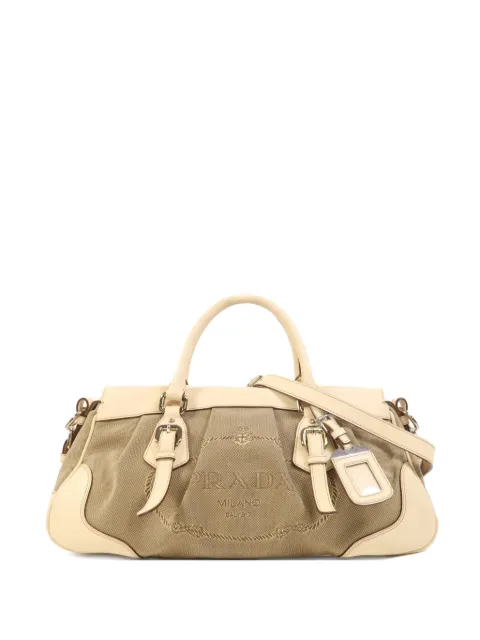 Prada Pre-Owned Logo Jacquard shoulder bag