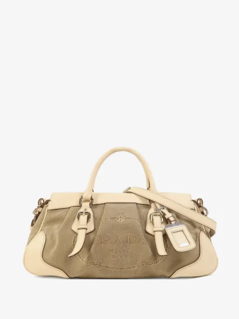 Prada Pre-Owned Logo Jacquard shoulder bag