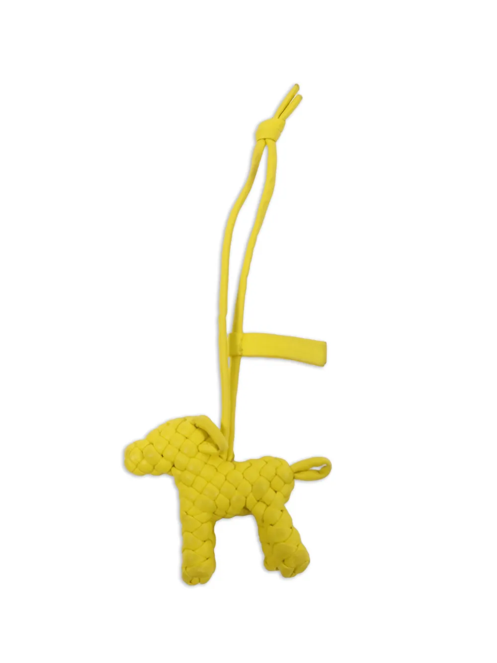 Bottega Veneta Pre-Owned Intrecciato dog charm - Gelb