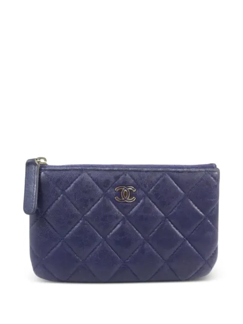 CHANEL Pre-Owned CC 퀼팅 동전 지갑