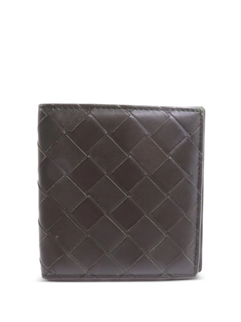 Bottega Veneta Pre-Owned Intrecciato bifold wallet - Grün