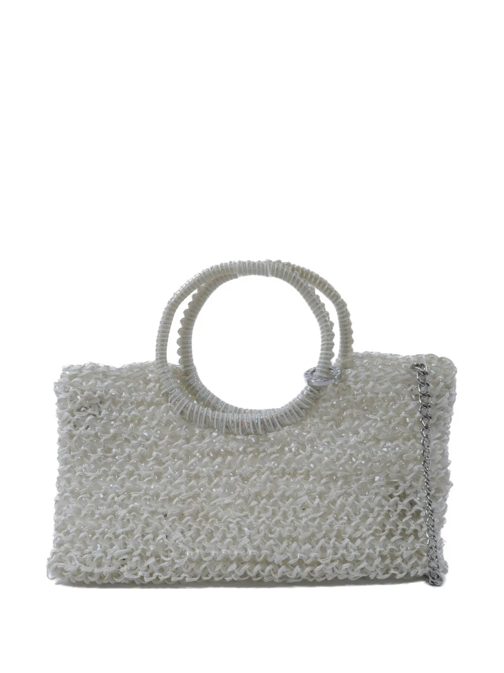 Anteprima wirebag chain-strap tote bag - Bianco