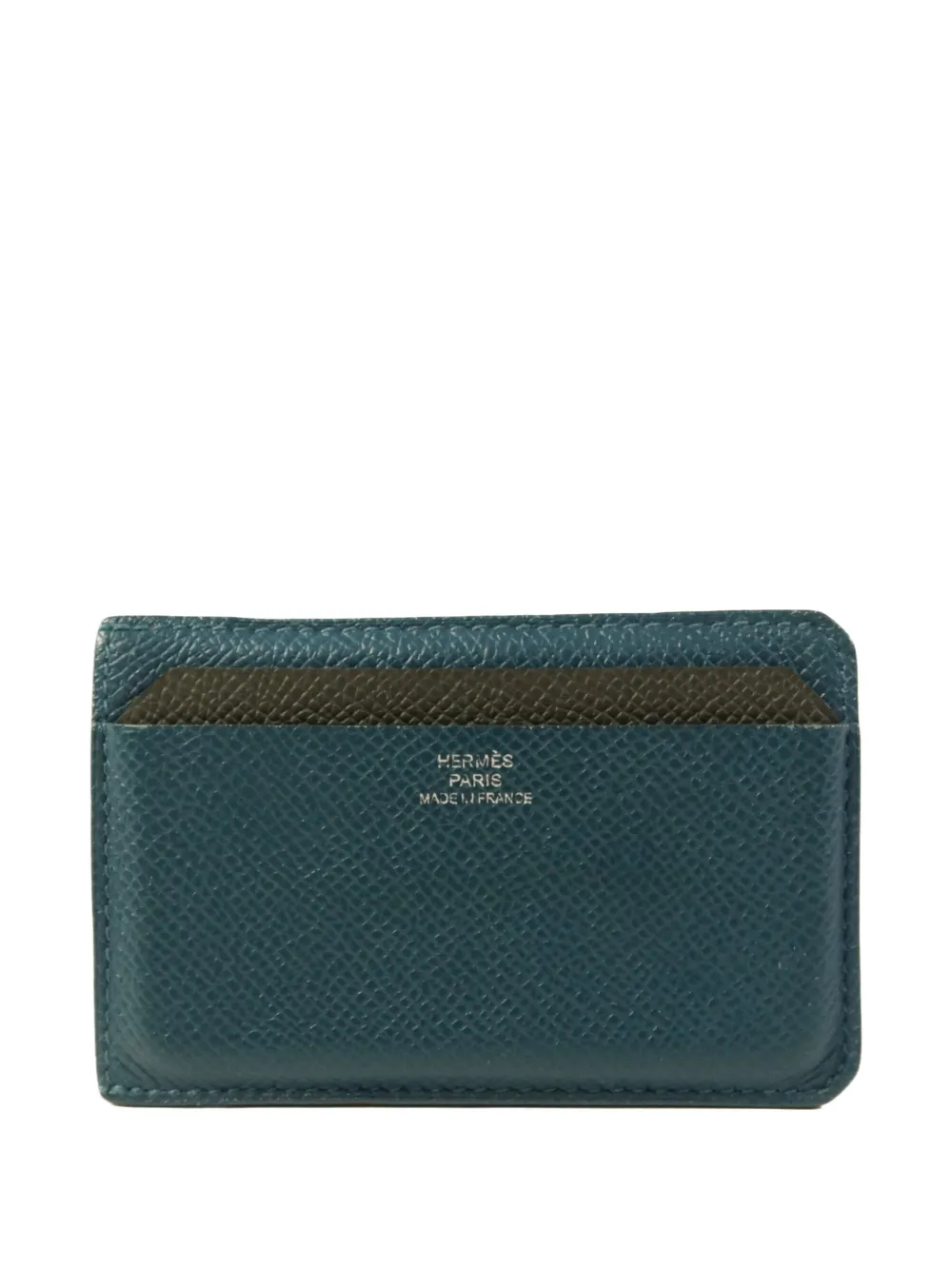 Hermès Pre-Owned Epsom card case - Blu