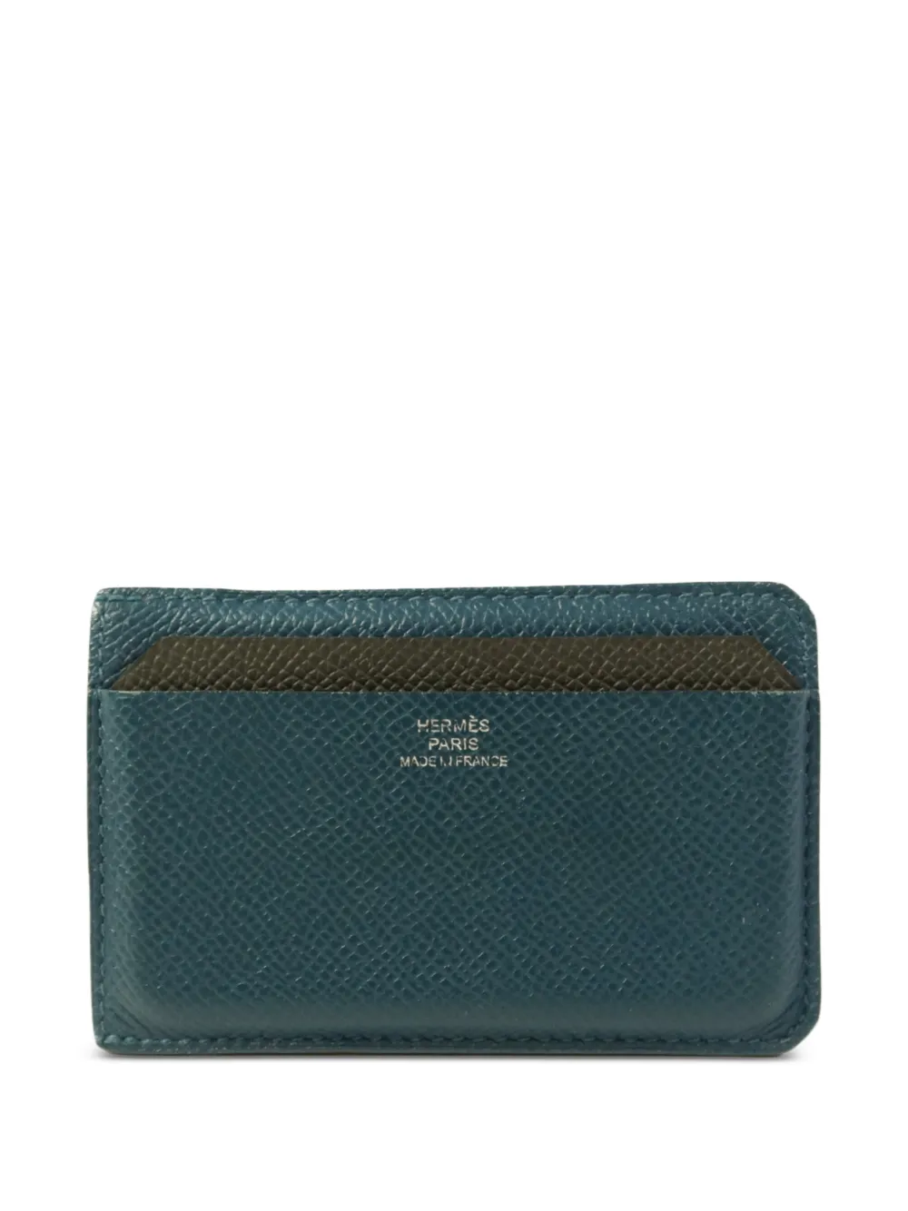Hermès Pre-Owned Epsom card case - Blu