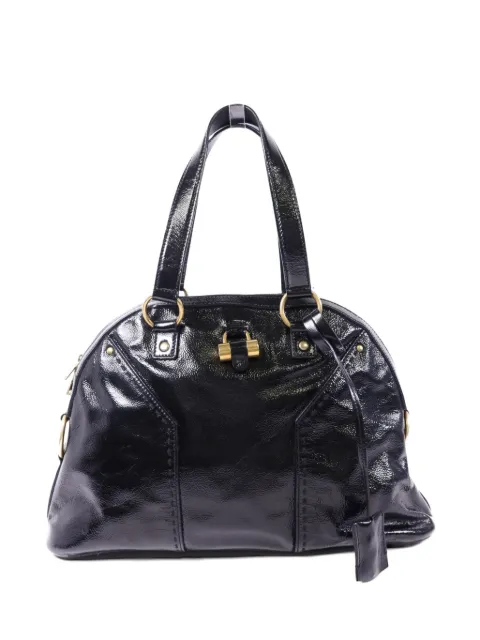 Saint Laurent Pre-Owned Muse patent-leather shoulder bag