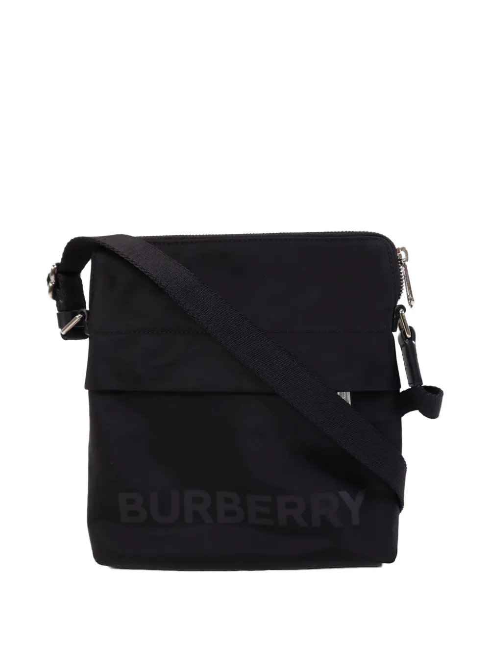 Burberry Pre-Owned logo-print crossbody bag - Nero